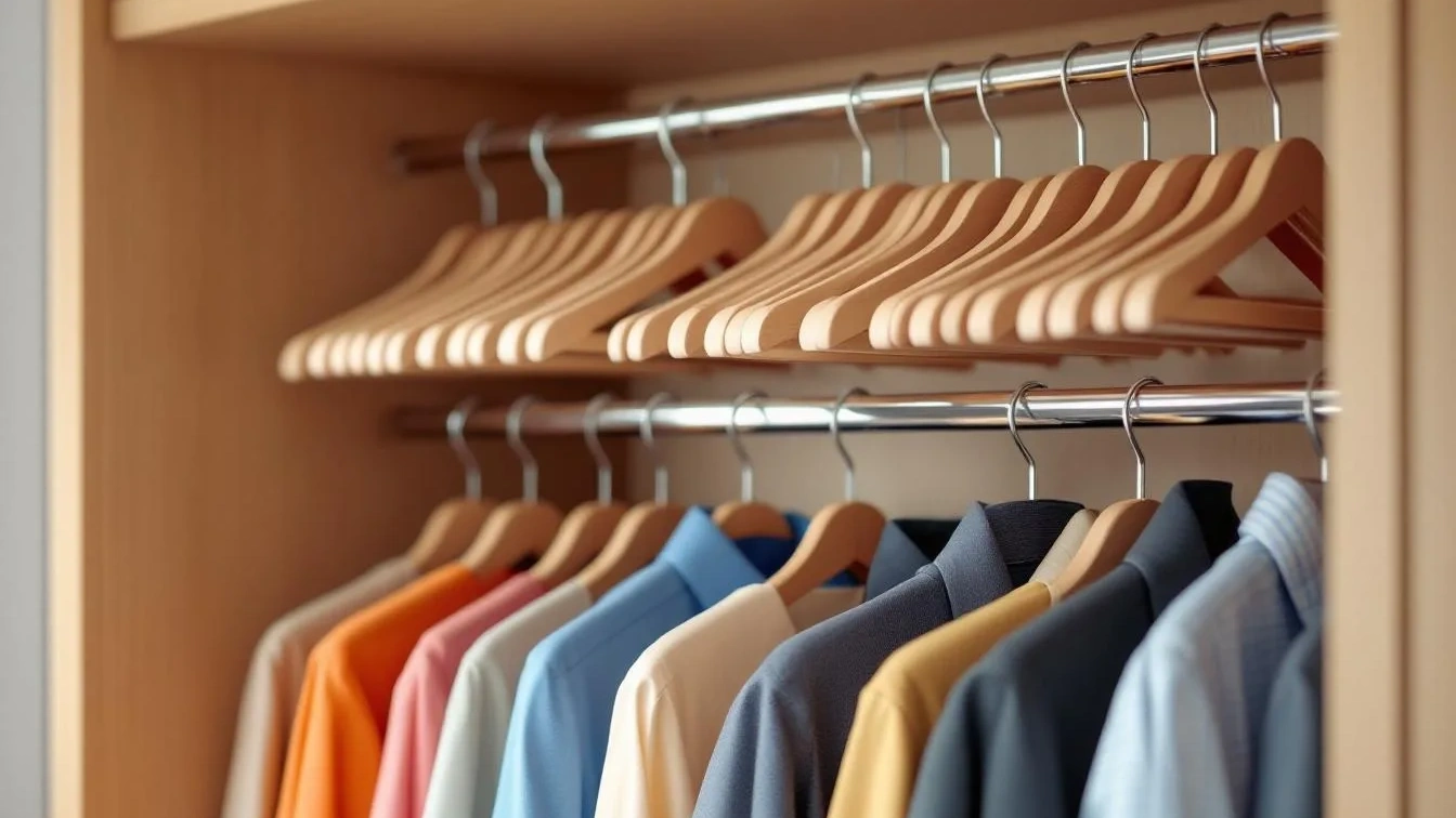 Dieser Kleiderbügel-Trick verdoppelt den Platz in deinem Schrank