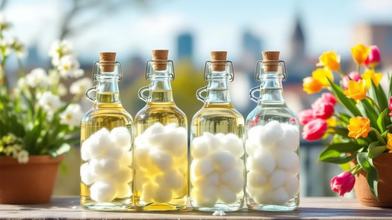 Ein Experte erklärt, warum du Essigflaschen mit Watte auf den Balkon hängen solltest