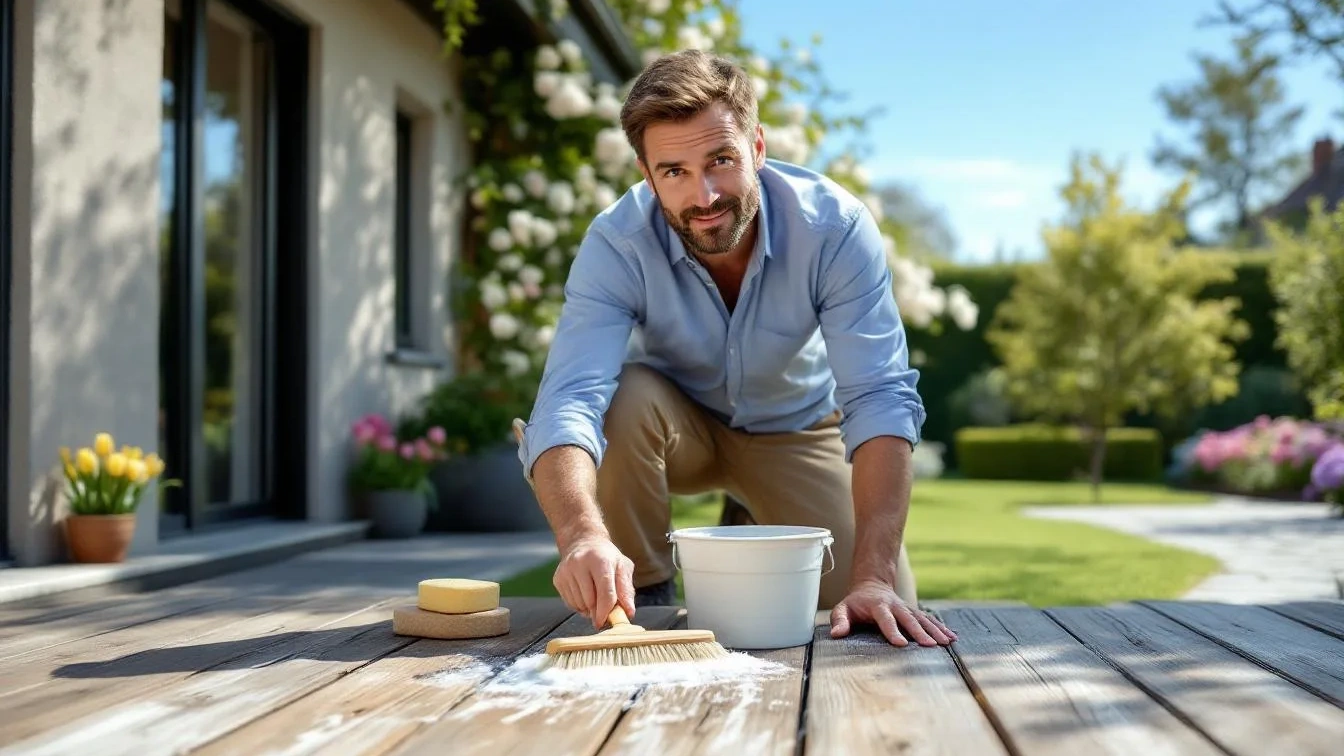 Ein Experte verrät, wie du deine Holzterrasse mit Hausmitteln reinigst