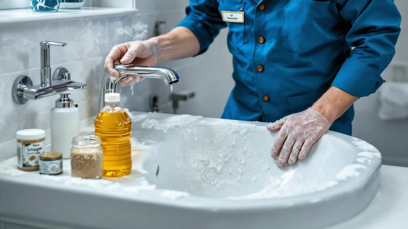 Ein Hausmeister verrät, warum Essig und Backpulver gegen Kalk versagen