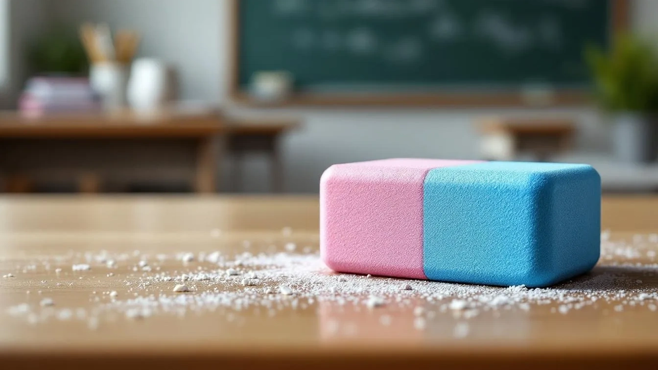 Ein Lehrer verrät, warum die blaue Seite des Radiergummis wirklich nützlich ist