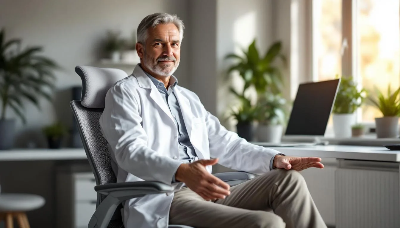 ein erfahrener orthopäde erklärt, wie sie im homeoffice die richtige sitzhaltung einnehmen, um rückenschmerzen vorzubeugen und gesund zu bleiben.