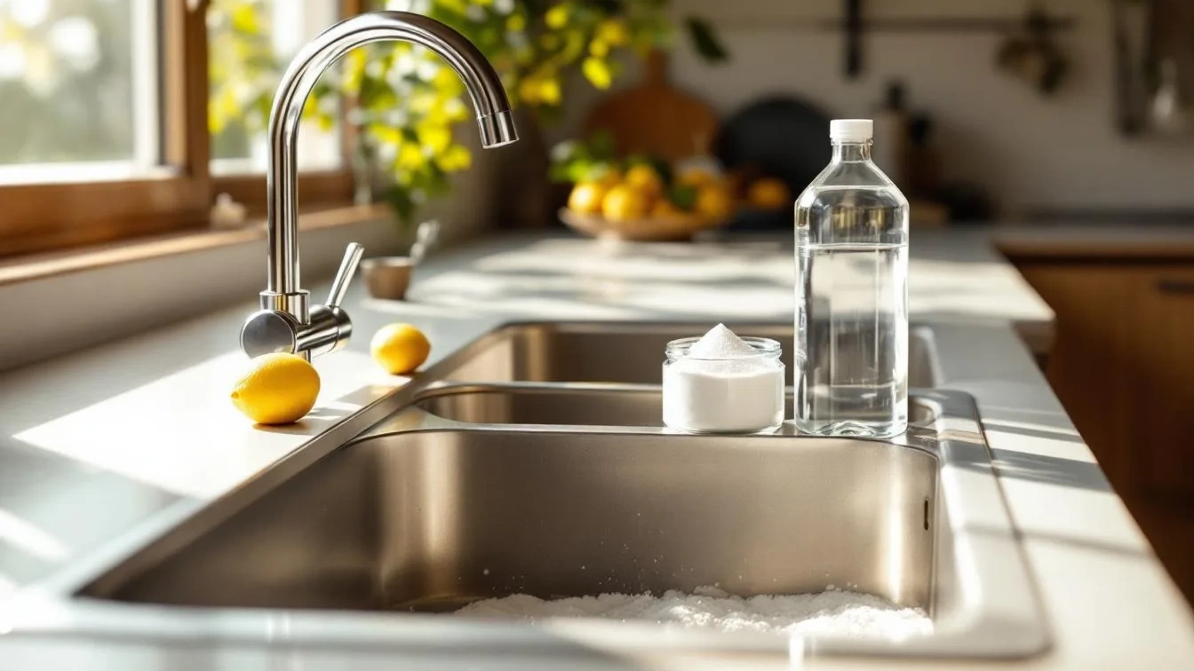 Eine Hausfrau verrät, wie dein Spülbecken mit Hausmitteln neu erstrahlt