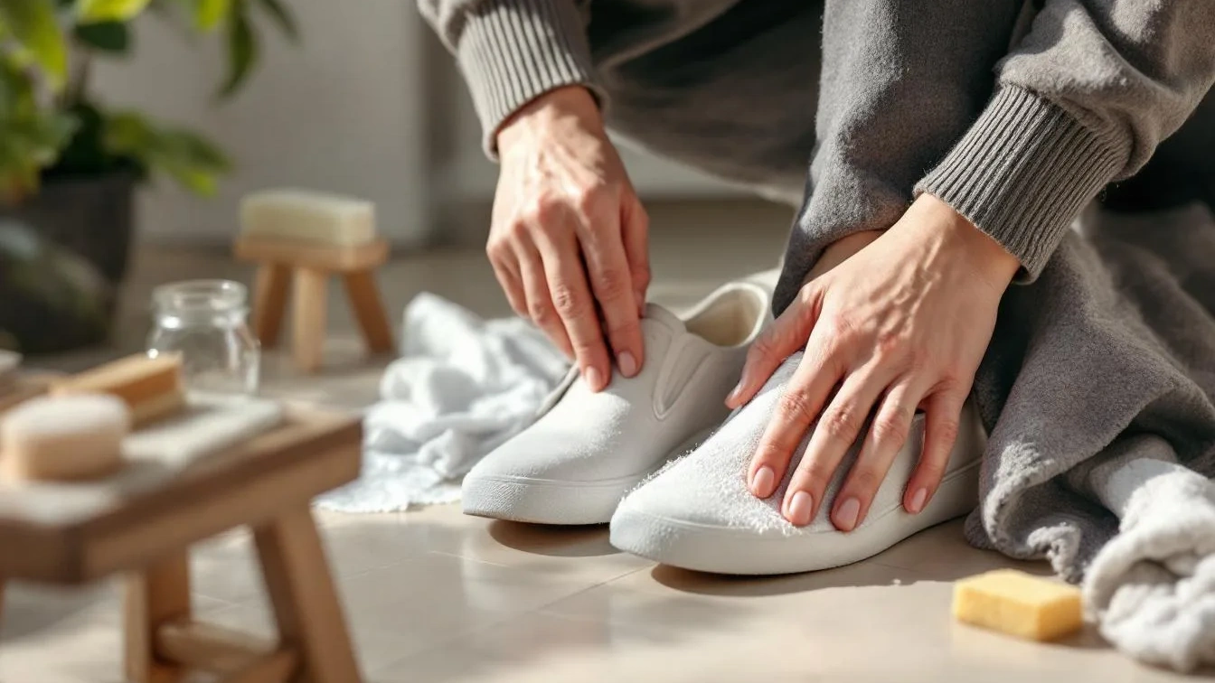 Mit diesem Trick werden weiße Schuhsohlen wieder strahlend sauber