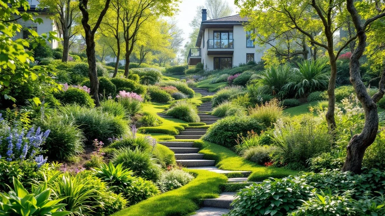 Weder Mauer noch Terrasse, dieser Trick gestaltet Hangbeete perfekt