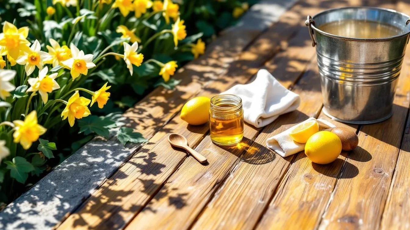 Weder Seife noch Öl, dieses Hausmittel pflegt und versiegelt Holzterrassen